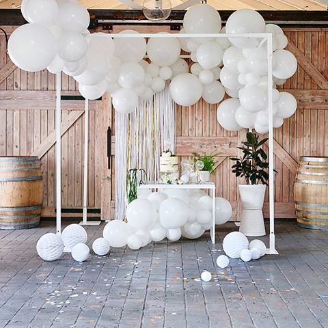 All white delighting_ Our DIY Balloon Garland Kits…
