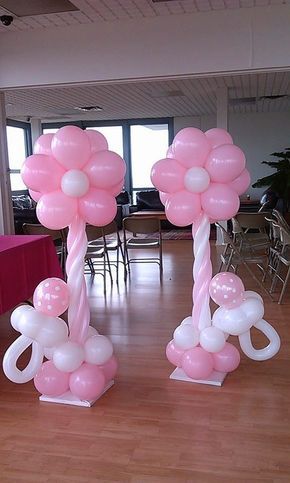 Shower Flower Balloon Columns